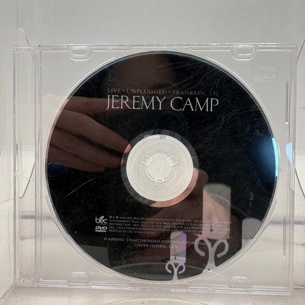 Jeremy Camp Live Unplugged Franklin TN 2006 DVD BEC Recordings CCM Worship Music